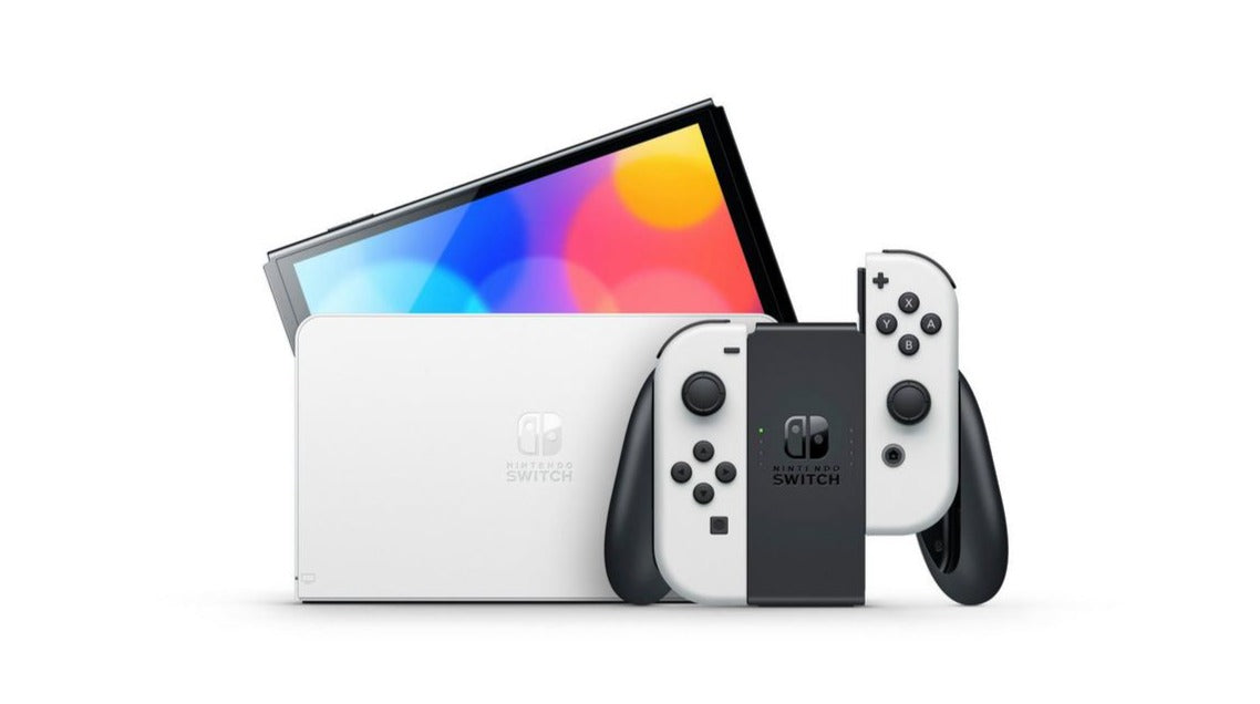 Nintendo Switch OLED with White Joy-Con